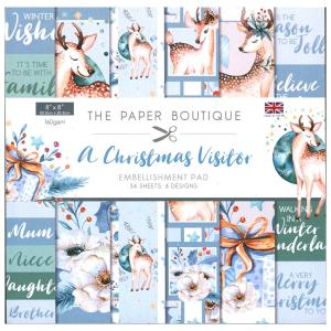 The Paper Boutique - a Christmas Visitor 8 x 8"