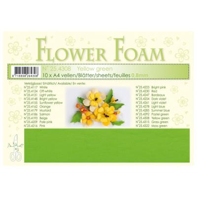 Flower foam - Yellow green