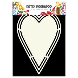 Dutch Shape Art Heart Tag A5