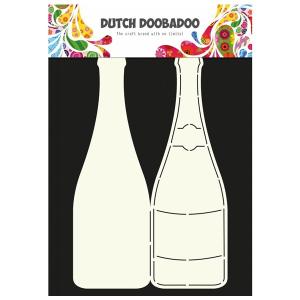 Dutch Card Art A4 Champagne bottle