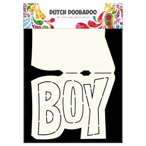 Dutch Card Art Text 'Boy' A5