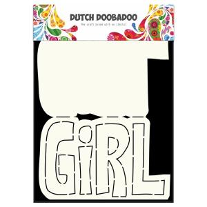 Dutch Card Art Text 'Girl' A5