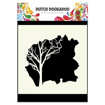 Dutch Mask Art 15 x 15 cm Tree