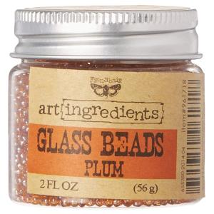 Glass Beads, Plum