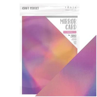 Tonic/Craft Perfect - Iridescent Mirror Card "Petal Pink" A4