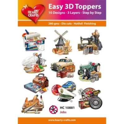 Easy 3D Toppers,  Hearty Crafts