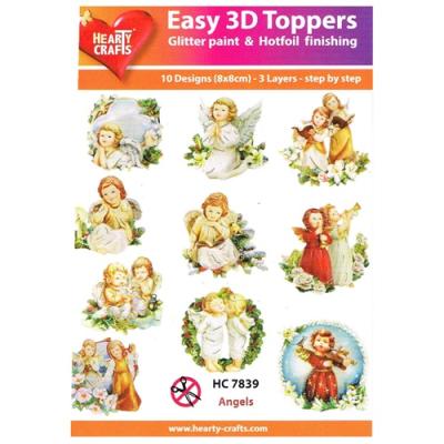 Easy 3D Toppers, Hearty Crafts