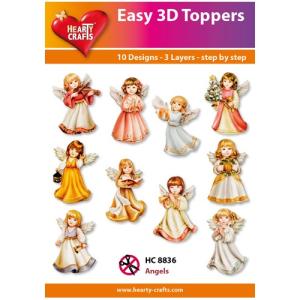 Easy 3D Toppers, Hearty Crafts
