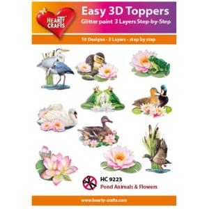 Easy 3D Toppers, Hearty Crafts