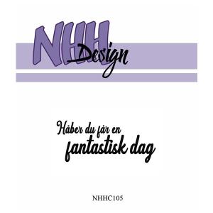 NHH Design Clearstamp - Håber du får en fantastisk dag