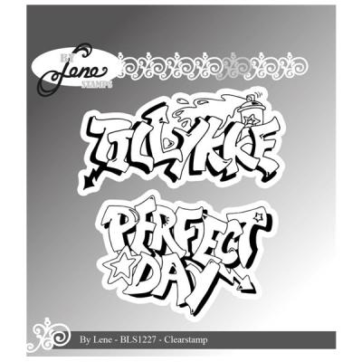 Lene Clearstamp "Tillykke & Perfect Day" BLS1227