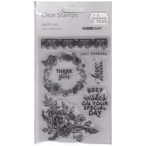 Kaisercraft Clear Stamps-Sage & Grace