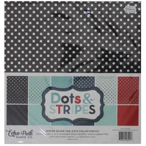 Blok 12 x 12" Dots & Stripes