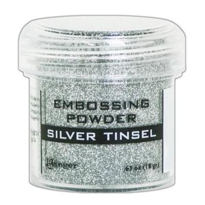 Ranger - Embossing Powder, Silver Tinsel