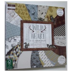 First Edition Paper -  12 x 12" Premium Paper Pad , Wild at Hear