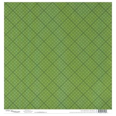 Core`dinations 12 x 12" -  Light Green Plaid