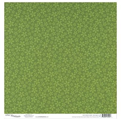 Core`dinations 12 x 12" -  Light Green Flower