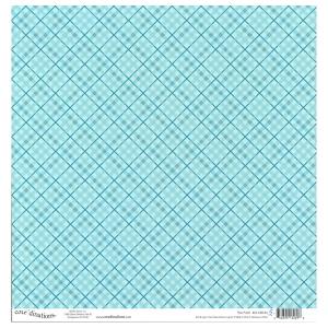 Core`dinations 12 x 12" -  Teal Plaid
