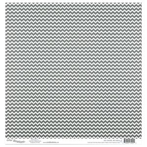 Core`dinations 12 x 12" - Grey cheveron