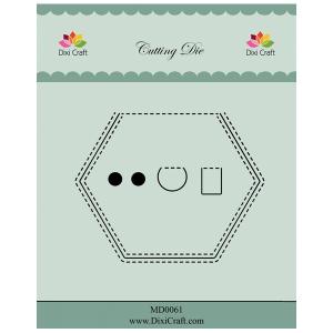 Dixi Craft Dies "Peek A Boo - Hexagon (5 pcs)"