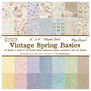 Vintage Spring Basics Paper Pad 6 x 6"