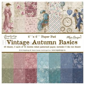 Vintage Autumn Basics paper pad 6 x 6
