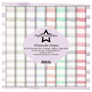 Paper Favourites Paper Pack "Watercolor Stripes"