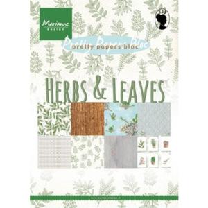 Blok A5, Marianne design Herbs & leaves