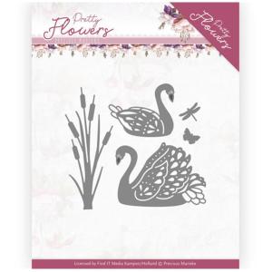Dies - Precious Marieke - Pretty Flowers - Pretty Swans