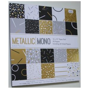Papermania - 12 x 12" Pap Metallic Monoerpad