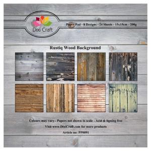 DIXI CRAFT PAPIRSBLOK 15X15CM “Rustiq Wood”