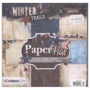 Paperpad 15 x 15 cm, Winter Trails