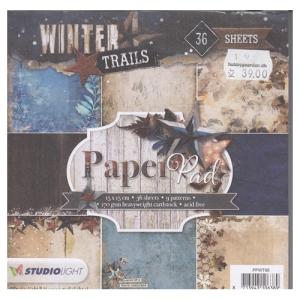 Paperpad 15 x 15 cm, Winter Trails
