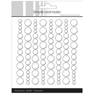 Simple and Basic Enamel Dots "Clear Water (Transparent) (96 pcs)