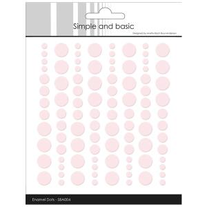 Simple and Basic Enamel Dots "Baby Rose (96 pcs)"