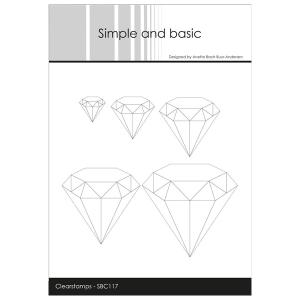 Simple and basic Clearstamp "Diamonds"