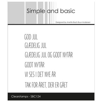 Simple and basic Clearstamp "Danske tekster"