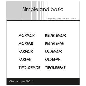 Simple and basic Clearstamp "Danske tekster"