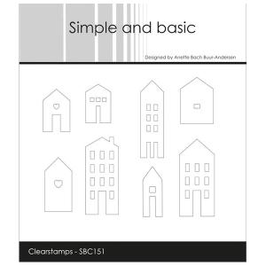 Simple and basic Clearstamp "Town Houses" SBC151