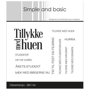 Simple and basic Clearstamp "Danske tekster" SBC156