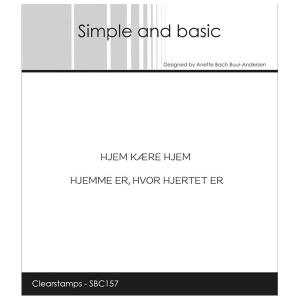 Simple and basic Clearstamp "Danske tekster" SBC157