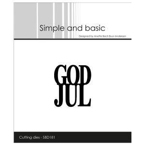 Simple and Basic die "God Jul"
