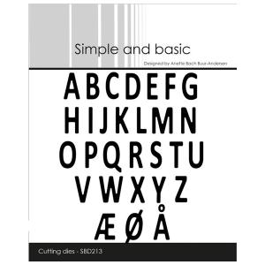 Simple and Basic die "Mini Alphabet"