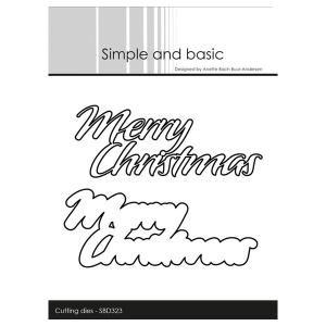Simple and Basic die "Merry Christmas" SBD323