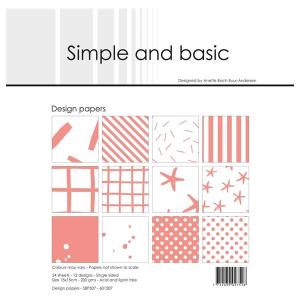 Simple and Basic Design Papers 15x15cm