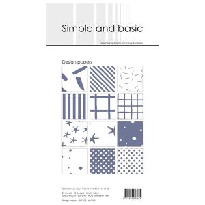 Simple and Basic Design Papers 10x21cm