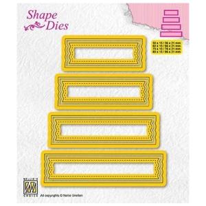 NS SHAPE DIES "Set of 4 tags - 2”