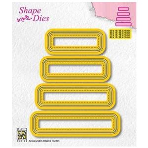 NS SHAPE DIES "Set of 4 tags - 3”