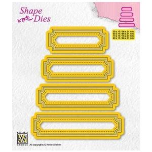 NS SHAPE DIES "Set of 4 tags - 5”