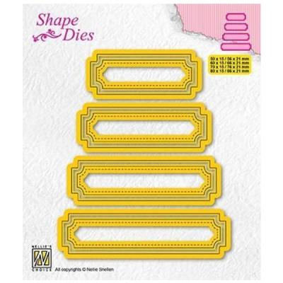 NS SHAPE DIES "Set of 4 tags - 5